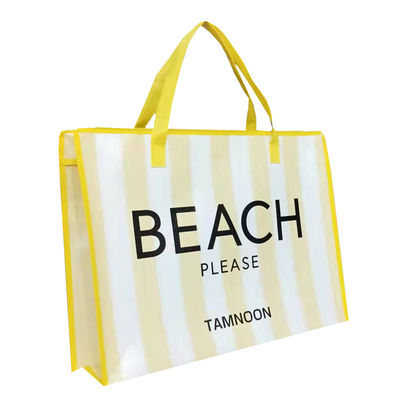 Eco-Friendly PP HANDLED Tote Grocery Shopping Bag 20kg Capacità Chiusura a cerniera pieghevole