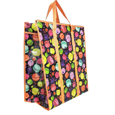 Strong Eco Friendly Glossy / Matt Zipper Closure Shopping Bag Con Disegno Personalizzato