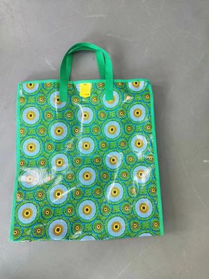 sacchetto da shopping in ppp di design colorato stampato e laminato riciclabile