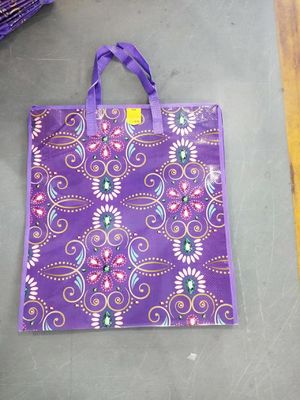 sacchetto da shopping in ppp di design colorato stampato e laminato riciclabile