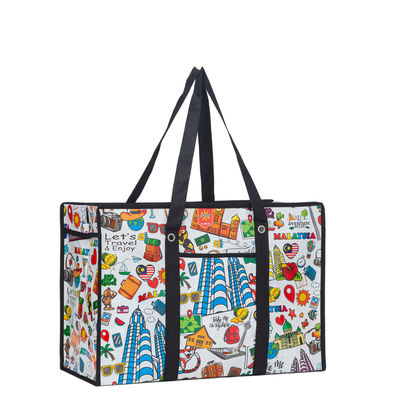 Fabbrica e personalizzazione Durable trasparente sacchetto di plastica PP con stampa del logo sacchetto di shopping PP tessuto