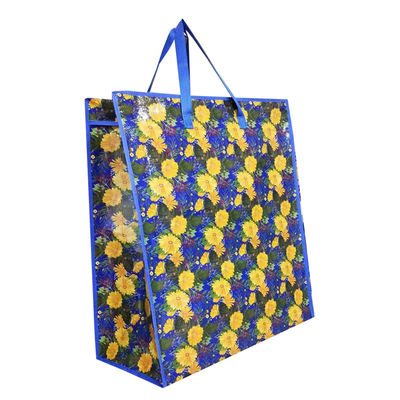 sacchetto di shopping in tessuto in ppp con doppia zip