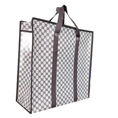Tasse da spesa per alimentari riutilizzabili Eco-friendly Canvas bianco cotone Tote con logo stampato su misura