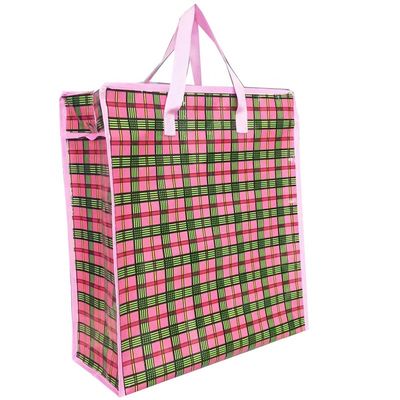 moda nuovo design pp shopping zip bag pacchetto grande shopping sacchetto tessuto materiale