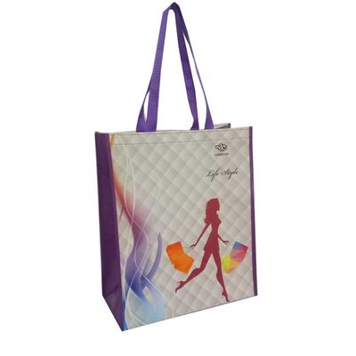 30 a 50 cm Riciclare Pp Borsa da spesa tessuta Borse per alimentari riutilizzabili personalizzate