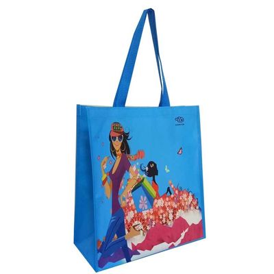 30 a 50 cm Riciclare Pp Borsa da spesa tessuta Borse per alimentari riutilizzabili personalizzate