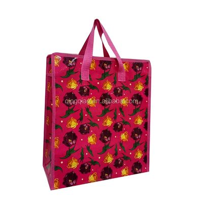 Borsa da shopping media Borse di plastica laminate in polipropilene