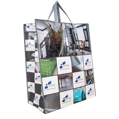 Tasse Tote in tessuto laminato Eco Friendly personalizzate Forte Durabilità Finitura lucida / Matt