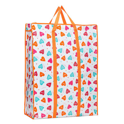 Borse da shopping in tessuto impermeabile con cerniera e riutilizzabile Maniglia in nylon eco-friendly personalizzabile