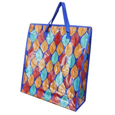 Borse da shopping laminate eco-friendly e ripetibili impermeabili con manico tessuto