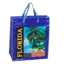 Borsa Tote Eco-Friendly Riutilizzabile Con Stampa Personalizzata Manico Tessuto Lamellato