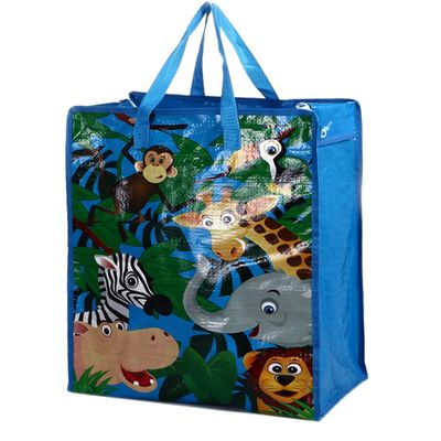 Borsa da spesa in PP laminata laterale con sigillo a cucitura personalizzata