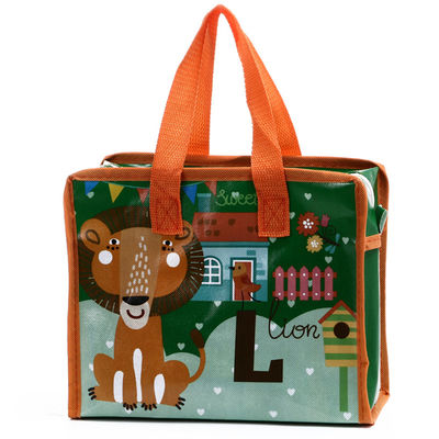 Borsa da spesa a doppia maniglia pieghevole in PP in colori CMYK vivaci