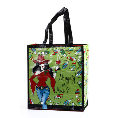 Materiale del corpo e maniglia di nylon Pieghevole Borse da shopping riutilizzabili Personalizzabili