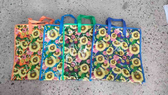 Stampa personalizzata Sacchetti di plastica biodegradabili riutilizzabili Eco-friendly per lo shopping ecologico